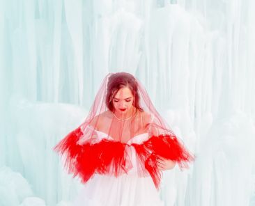 Utah Bridals at Ice Castles in Midway- Wed Utah &  Lucy L Photography LLC