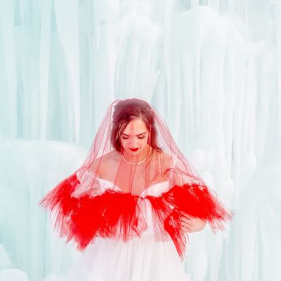 Utah Bridals at Ice Castles in Midway- Wed Utah &  Lucy L Photography LLC